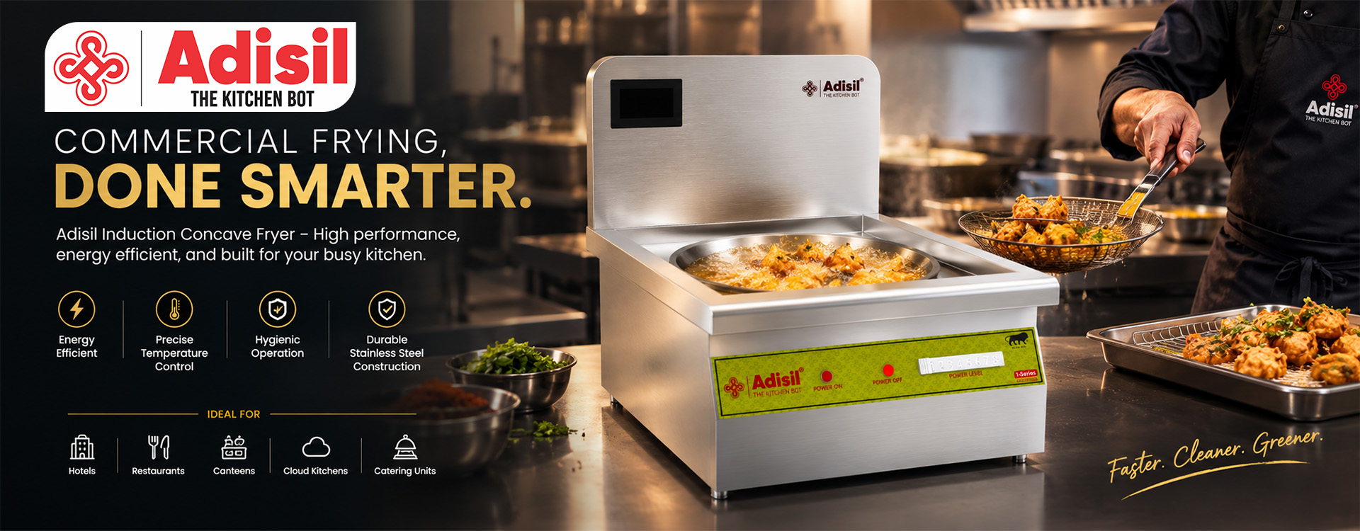 Adisil Induction Oil Fryer